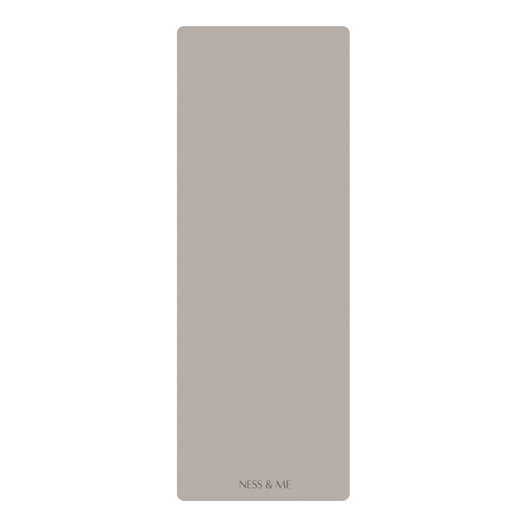 Anti-Slip Yoga Mat 4mm - Milk Tea (+ Free Carry Strap)