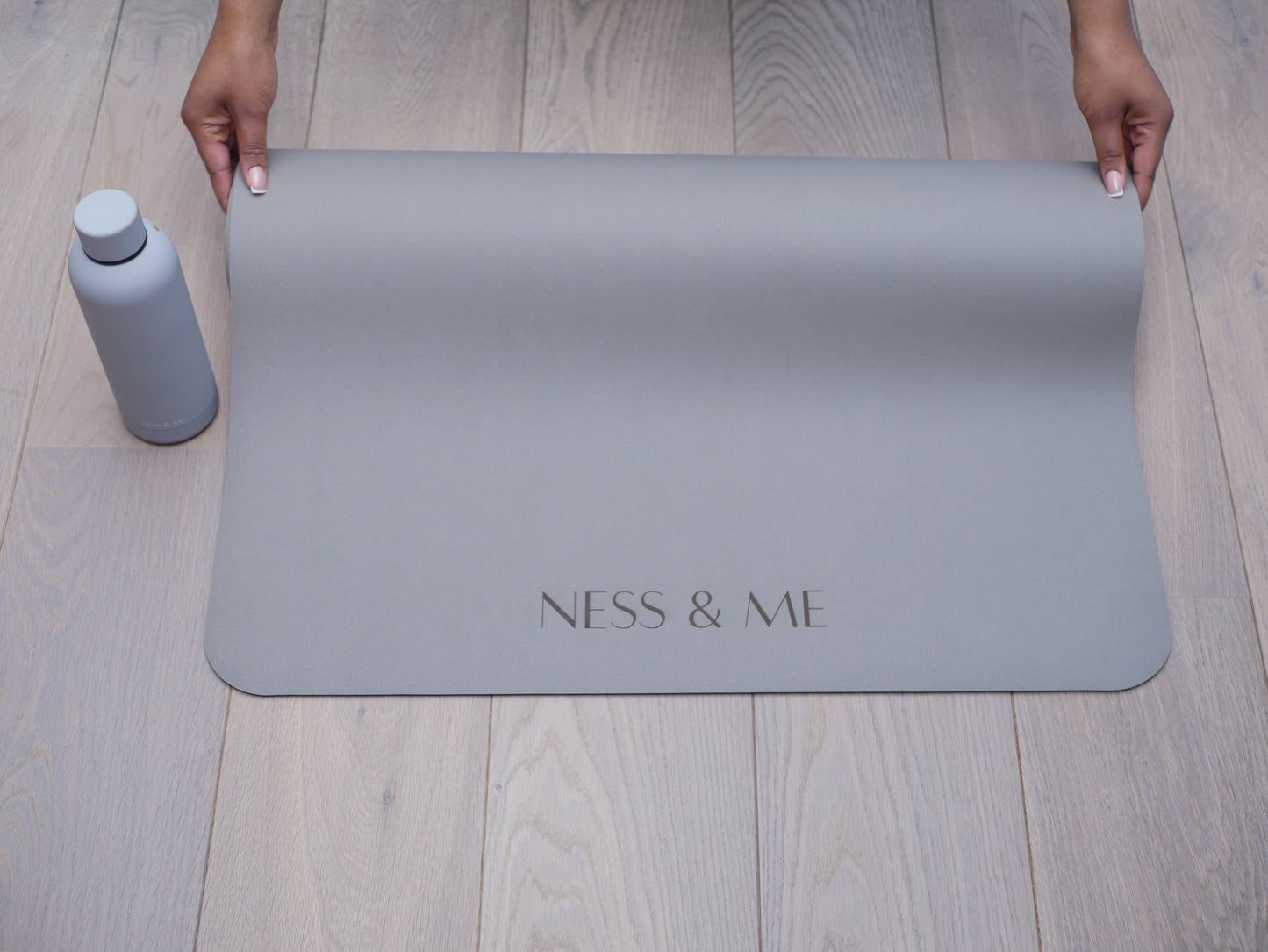 Anti-Slip Yoga Mat 4mm - Milk Tea (+ Free Carry Strap)