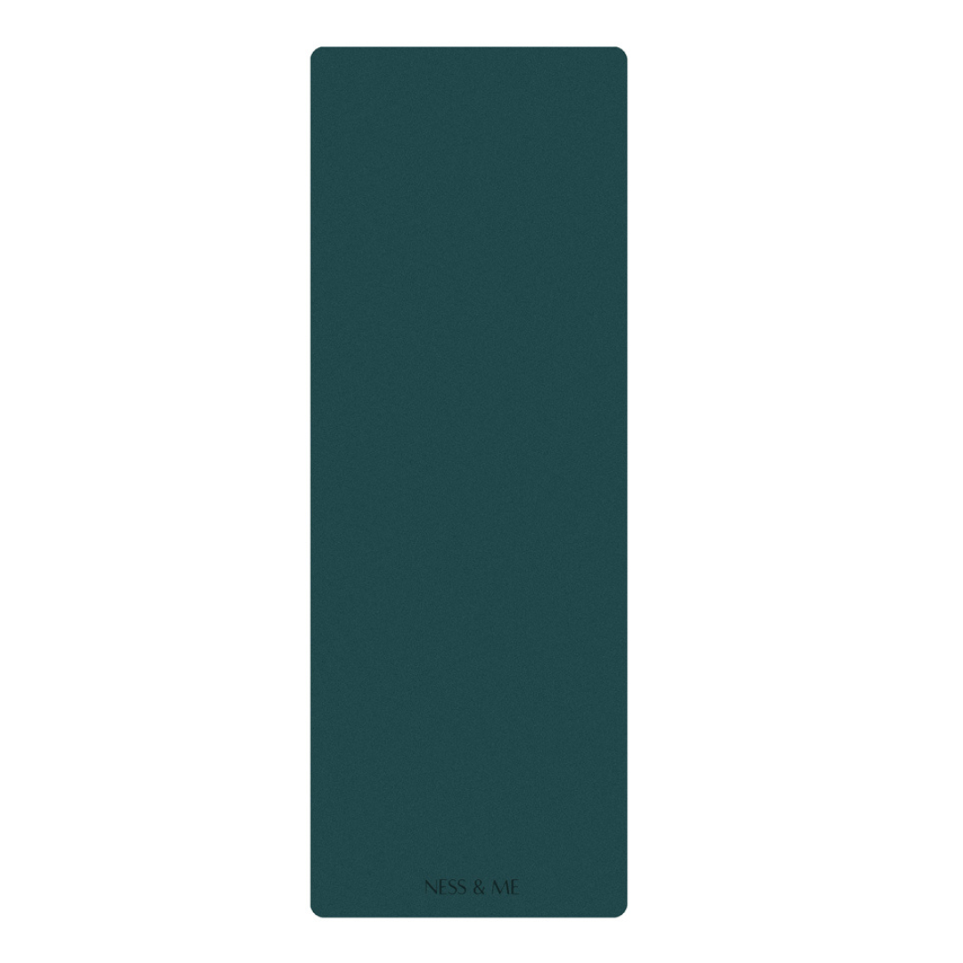 PU Yoga Mat 4mm - Emerald Green (+ Free Carry Strap)