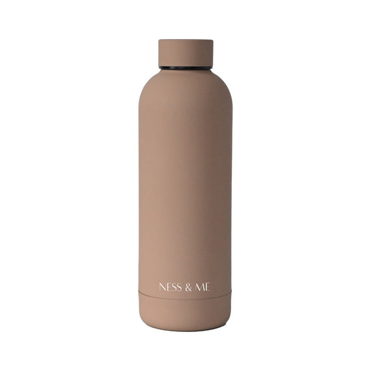 500ml Stainless Steel Water Bottle Matte - Caramel