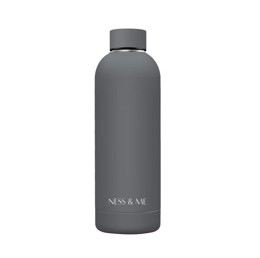 Grey Steel Water Bottle