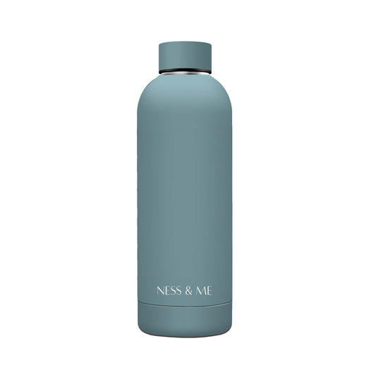 Light Blue Steel Water Bottle