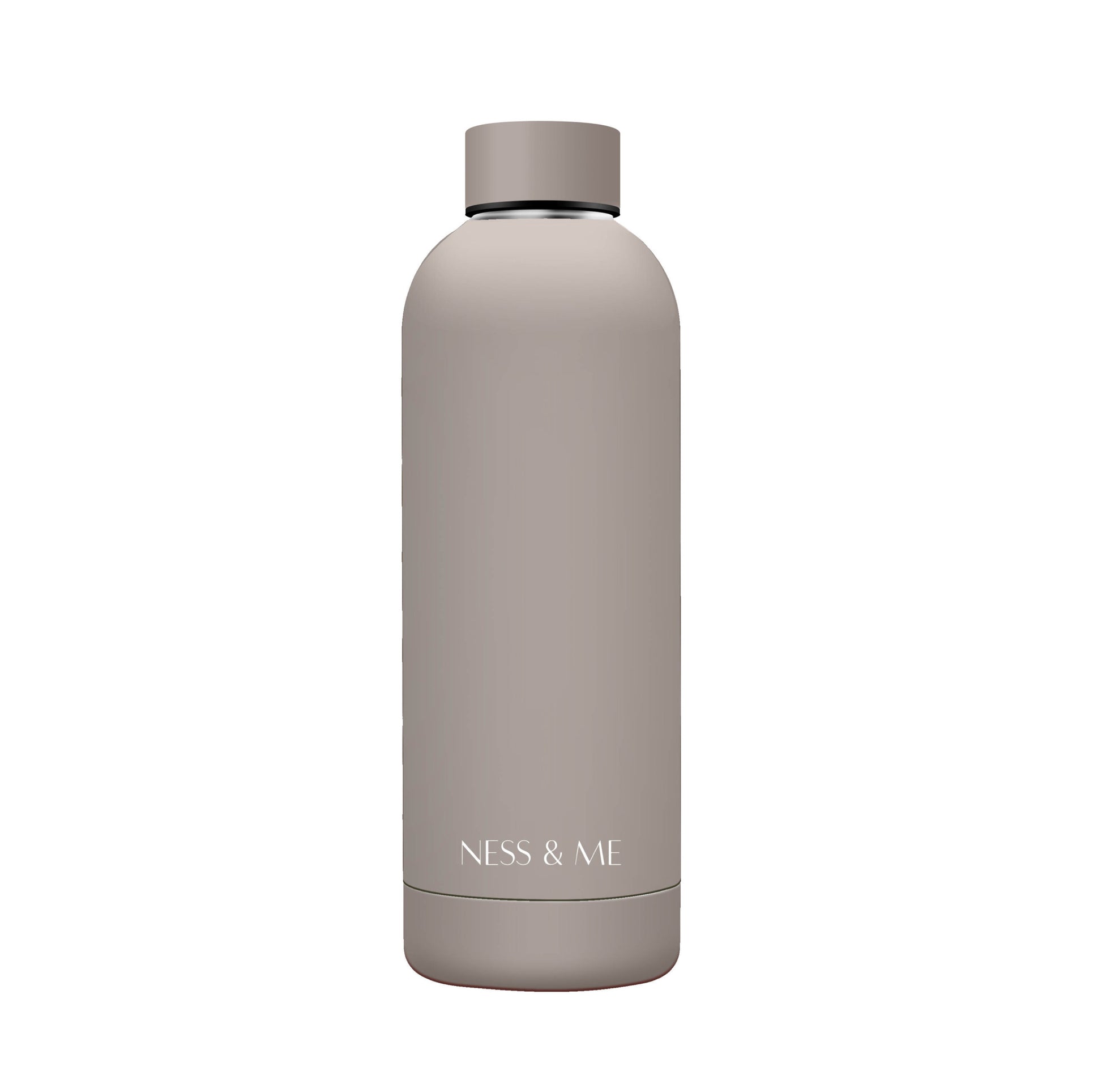 Milk Tea Matte Stainless Steel Water Bottle, Leak Proof - 500ml